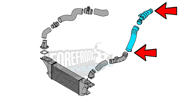 D40 / Pathfinder v6 550 V9X replacement Hot pipe seals