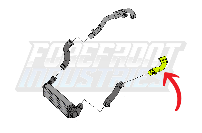 Navara NP300 Throttle Body Intercooler Pipe