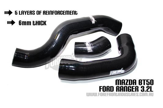 Ranger BT50 intercooler hose kit PX 2012+ 3.2L  - Silicone