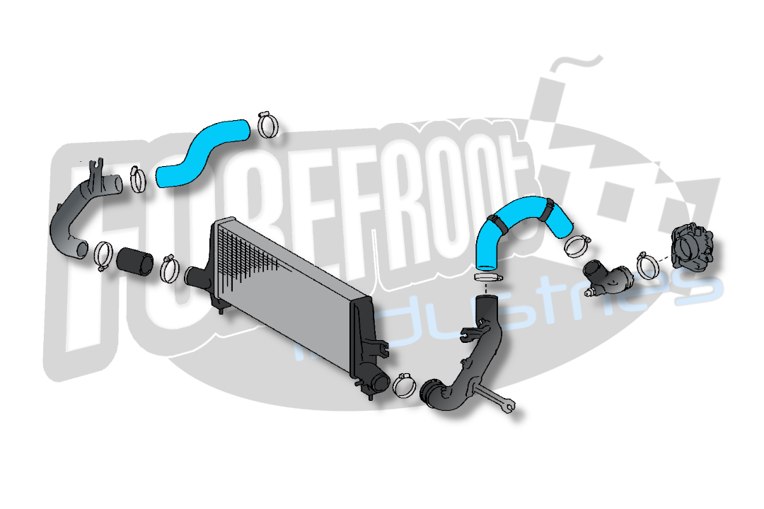 Hilux Intercooler Hoses 2015 to 2020 N80 2.8L